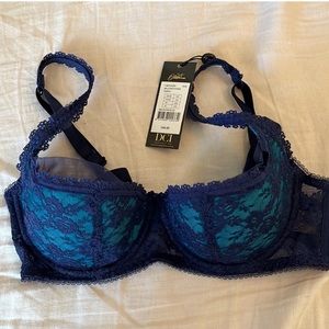 NWT - Dita Von Teese Sheer Witchery Balconette Bra 32D